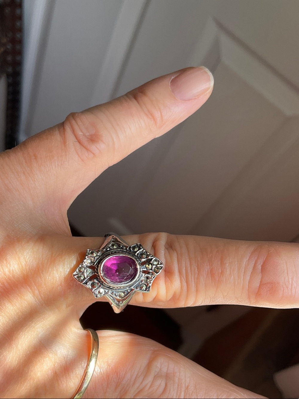 Purple and silver ring - Picture 9 of 9